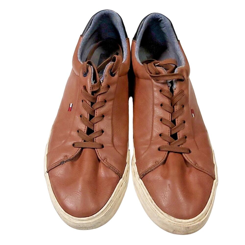 Tommy Hilfiger Men's Brecon Brown Sneakers Size 12 Casual Lace-Up Shoes